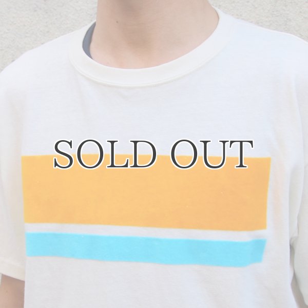 画像4: Riding High / CULTURE FLOCKY PRINT S/S TEE(SURF BORDER)【MADE IN JAPAN】『日本製』 (4)