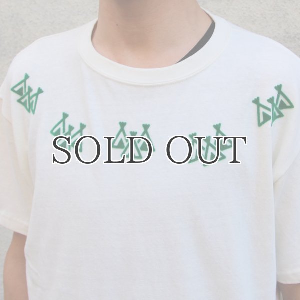 画像8: Riding High / CULTURE FLOCKY PRINT S/S TEE(TIPI TENT)【MADE IN JAPAN】『日本製』 (8)