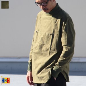 画像: DEAD STOCK / Hungarian Army Flannel Mock Neck Round Shirts（ハンガリー軍フランネルモックネックラウンドシャツ）