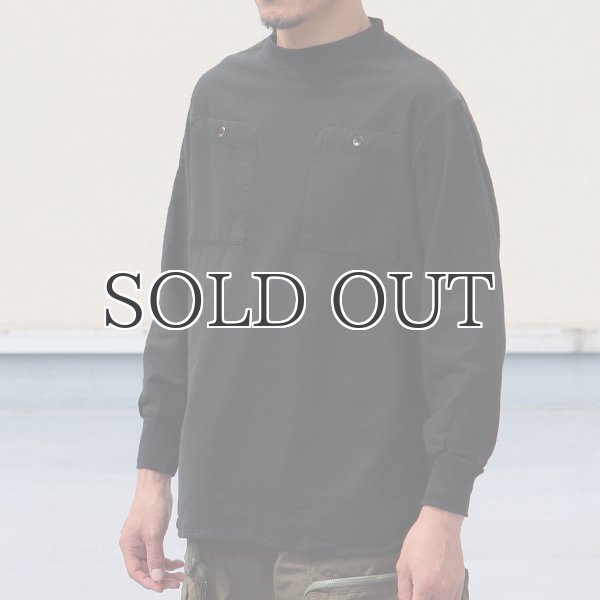 画像4: DEAD STOCK / Hungarian Army Flannel Mock Neck Round Shirts / 後染め（ハンガリー軍 フランネルモックネック ラウンドシャツ） (4)