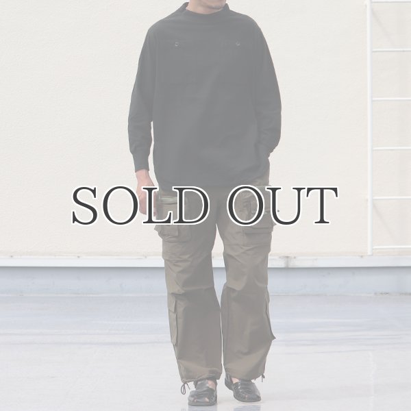 画像7: DEAD STOCK / Hungarian Army Flannel Mock Neck Round Shirts / 後染め（ハンガリー軍 フランネルモックネック ラウンドシャツ） (7)