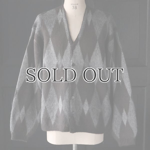 画像5: TOWNCRAFT タウンクラフト(tc25f016) / シャギー ヴィンテージパターン カーディガン (5)