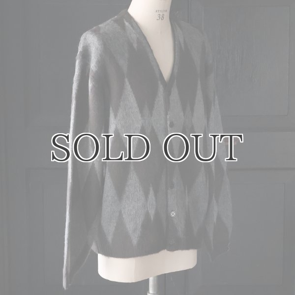 画像9: TOWNCRAFT タウンクラフト(tc25f016) / シャギー ヴィンテージパターン カーディガン (9)