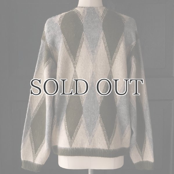 画像4: TOWNCRAFT タウンクラフト(tc25f016) / シャギー ヴィンテージパターン カーディガン (4)