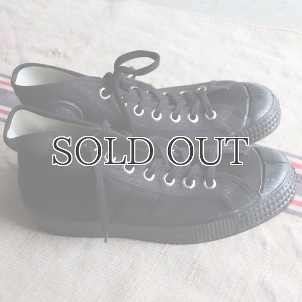 画像11: DEAD STOCK / Czech Army Hi Cut Canvas Sneaker-Black-（チェコ軍 ミリタリートレーナーシューズ/Black） (11)