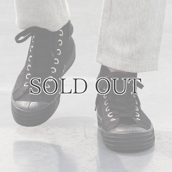 画像3: DEAD STOCK / Czech Army Hi Cut Canvas Sneaker-Black-（チェコ軍 ミリタリートレーナーシューズ/Black） (3)