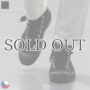 画像: DEAD STOCK / Czech Army Hi Cut Canvas Sneaker-Black-（チェコ軍 ミリタリートレーナーシューズ/Black）