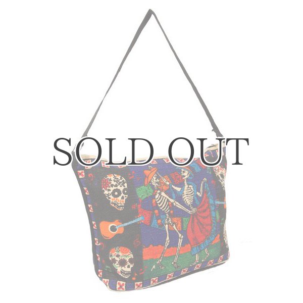 画像2: Day of the dead cotton stencil purses / El Paso SADDLEBLANKET【ご予約商品・7月上旬〜中旬入荷予定】 (2)