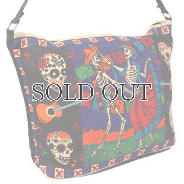 画像3: Day of the dead cotton stencil purses / El Paso SADDLEBLANKET【ご予約商品・7月上旬〜中旬入荷予定】 (3)