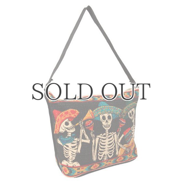 画像2: Day of the dead cotton stencil purses / El Paso SADDLEBLANKET【ご予約商品・7月上旬〜中旬入荷予定】 (2)