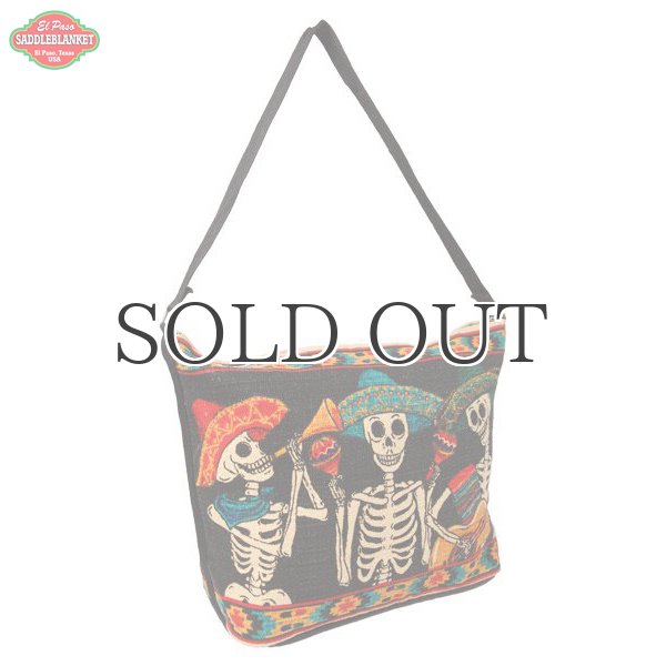 画像1: Day of the dead cotton stencil purses / El Paso SADDLEBLANKET【ご予約商品・7月上旬〜中旬入荷予定】 (1)