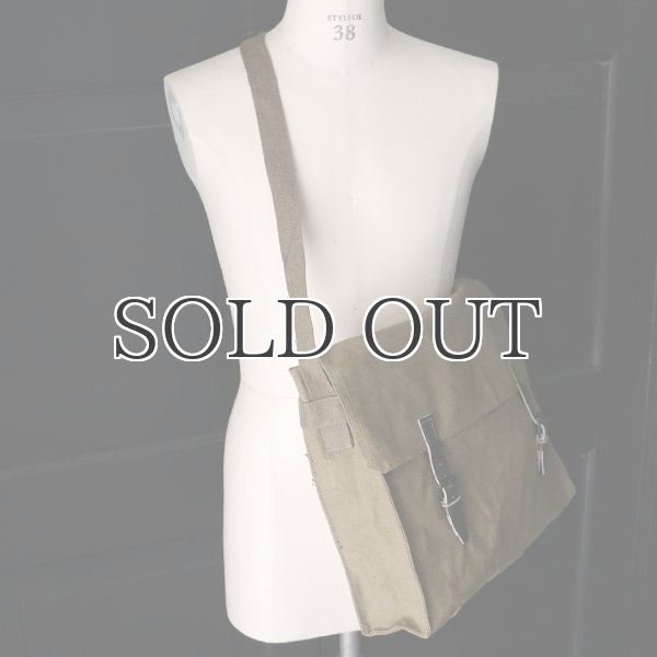 画像4: DEAD STOCK  / Italian Army Canvas Shoulder Bag（イタリア軍 WW2キャンバス ショルダーバッグ） (4)