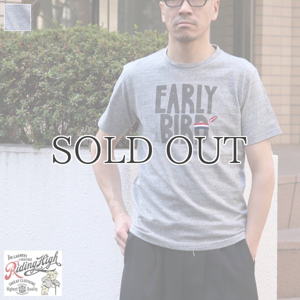 画像1: 【RE PRICE/価格改定】Riding High  16/- JERSEY P&E S/S TEE(E.BIRD)【MADE IN JAPAN】『日本製』 (1)