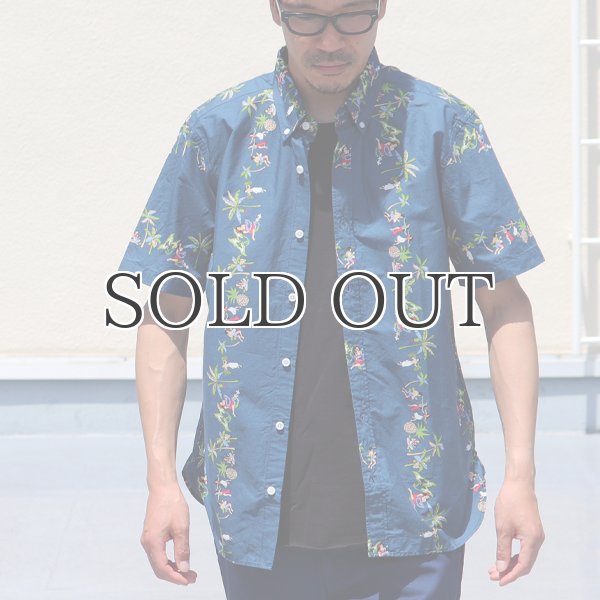 画像10: ボタンダウン半袖アロハシャツ / Upscape Audience×VIBGYOR（ビブジョー） (10)