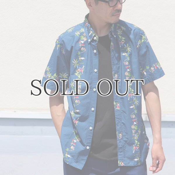 画像12: ボタンダウン半袖アロハシャツ / Upscape Audience×VIBGYOR（ビブジョー） (12)