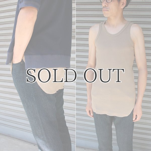 画像3: 度詰ワッフルロングタンクトップ【MADE IN JAPAN】『日本製』/ Upscape Audience  (3)