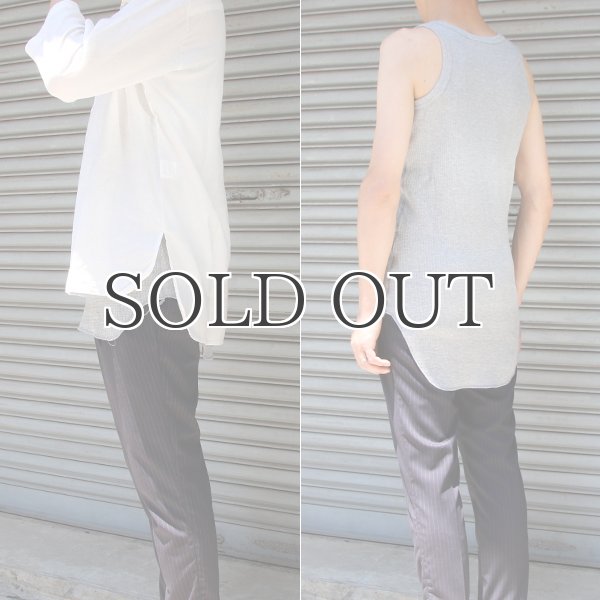 画像6: 度詰ワッフルロングタンクトップ【MADE IN JAPAN】『日本製』/ Upscape Audience  (6)