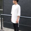 画像5: 度詰ワッフル サイドスリット ロングビッグ 5/S Tee【MADE IN JAPAN】『日本製』/ Upscape Audience (5)