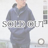画像: グロッシーツイル カンガルーポケ付 ハーフZIPパーカー アノラックジャケット【MADE IN JAPAN】『日本製』/ Upscape Audience