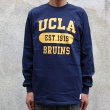 画像10: 【RE PRICE / 価格改定】UCLA"3段カレッジプリント" 6oz米綿丸胴L/S Tee/ Audience (10)