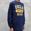 画像14: 【RE PRICE / 価格改定】UCLA"3段カレッジプリント" 6oz米綿丸胴L/S Tee/ Audience (14)