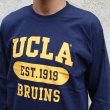 画像15: 【RE PRICE / 価格改定】UCLA"3段カレッジプリント" 6oz米綿丸胴L/S Tee/ Audience (15)