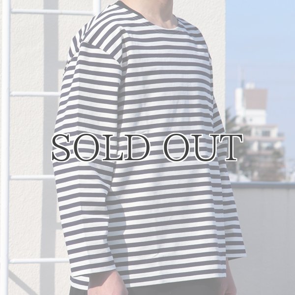 画像19: VORTEX 8オンス(MVS天竺）ロシアンボーダー ボートネック ボクシー Tee【MADE IN JAPAN】『日本製』/ Upscape Audience (19)