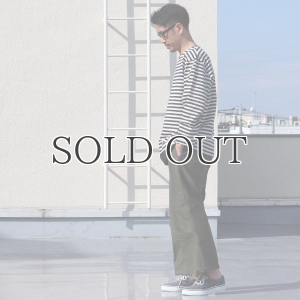 画像14: VORTEX 8オンス(MVS天竺）ロシアンボーダー ボートネック ボクシー Tee【MADE IN JAPAN】『日本製』/ Upscape Audience (14)