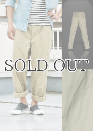 画像: デッドストック FRENCH.ARMY ツイル素材60sチノパンツ 【RE-STOCK】 / デッドストック