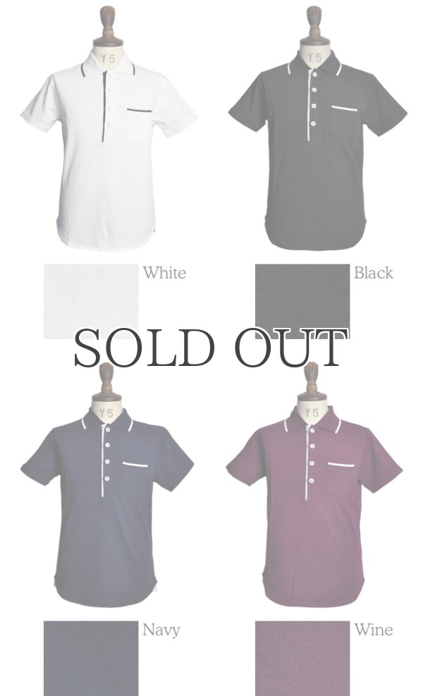 画像4: リサイクル米綿リブライン半袖ポロシャツ / Audience (4)