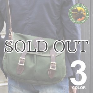 画像: Double Shell Bag キャンバス/レザーショルダーバッグ / DULUTH PACK