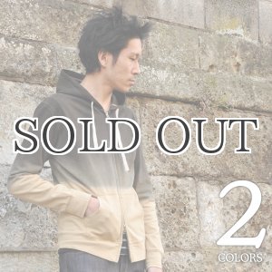 画像: ヘンプコットン段染め長袖ZIPパーカー / Audience