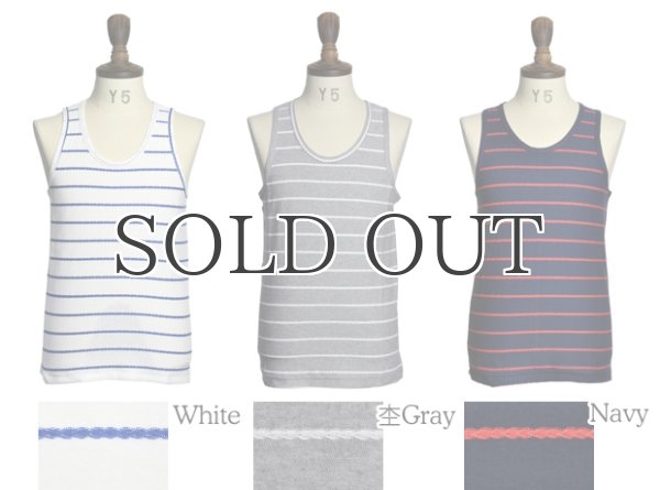画像4: 【価格改定】ロープボーダータンクトップ 【MADE IN JAPAN】 / Upscape Audience (4)