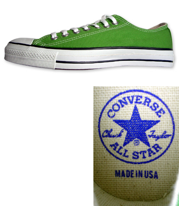 画像: 【価格改定】CONVERSE デッドストックコンバースオールスター(BAMBOO GREEN : 16423)(IRREGULAR) 【RE-STOCK】
