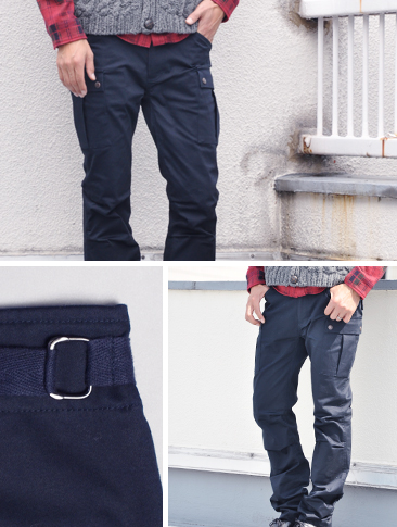 画像: 高密度サテンストレッチタイトフィットカーゴパンツ 【送料無料】 / Audience