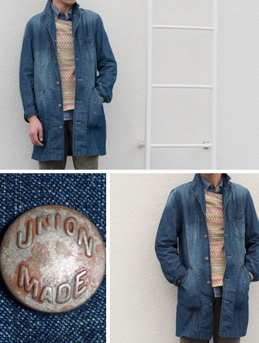 画像: ヴィンテージウォッシュライトデニムアトリエコート / Audience