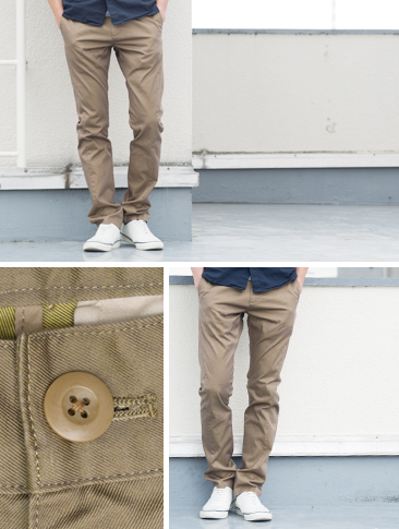 画像: クールマックス立体裁断テーパードチノパンツ / Audience