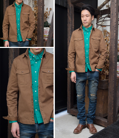 画像: 硫化染ストレッチツイルミリタリージャケット / Audience