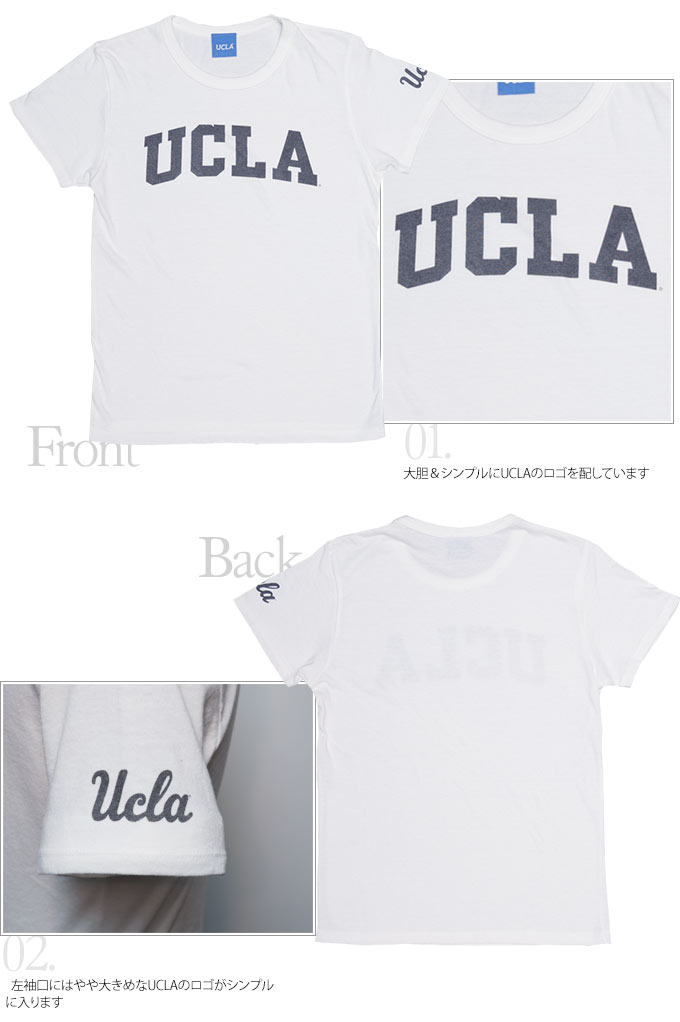 画像: UCLA"UCLA"三素材混カレッジプリント半袖クルーネックTシャツ / Audience