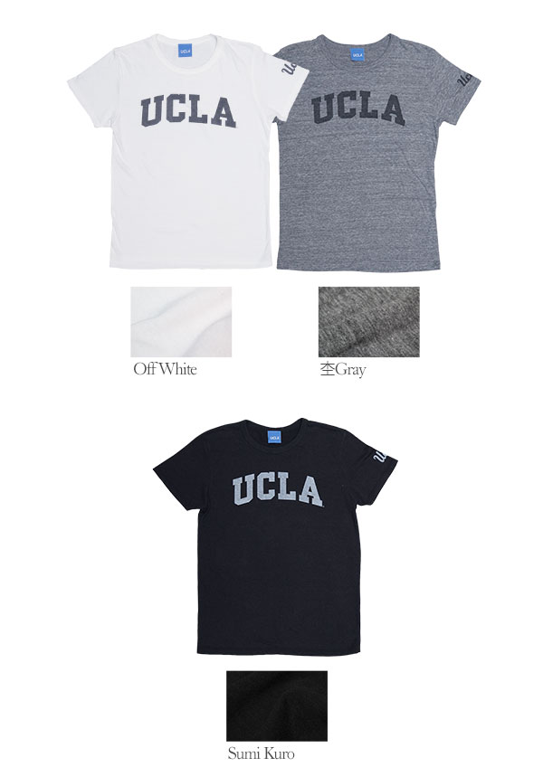 画像: UCLA"UCLA"三素材混カレッジプリント半袖クルーネックTシャツ [Lady's] / Audience