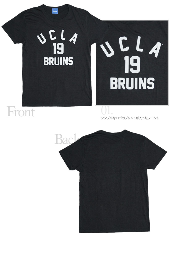 画像: 【RE PRICE / 価格改定】UCLA"UCLA 19 BRUINS"三素材混カレッジプリント半袖クルーネックTシャツ [Lady's] / Audience