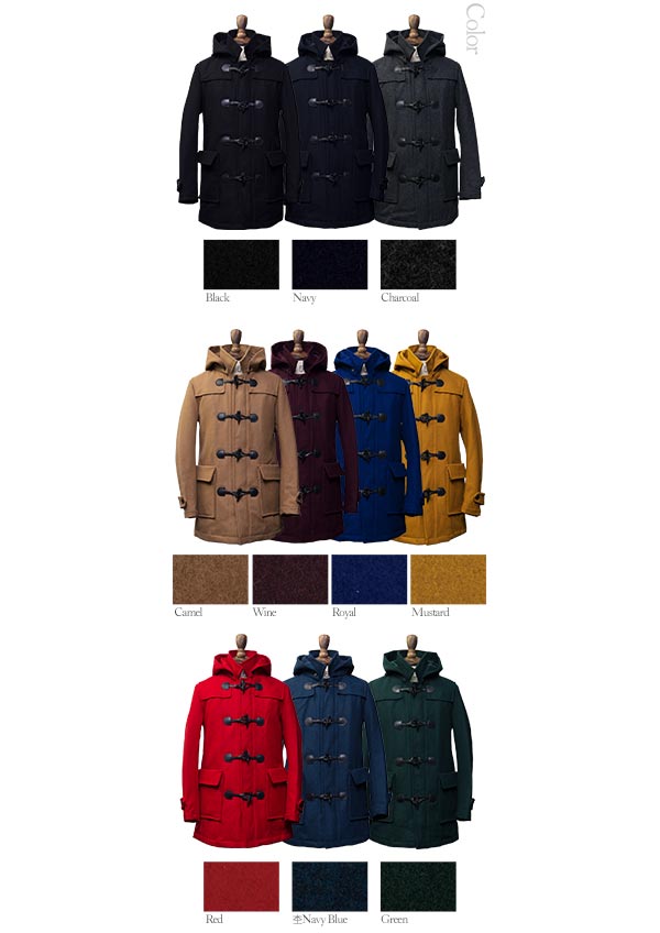 画像: ピュアウール脱着フードダッフルコート 【RE-STOCK】 / Audience