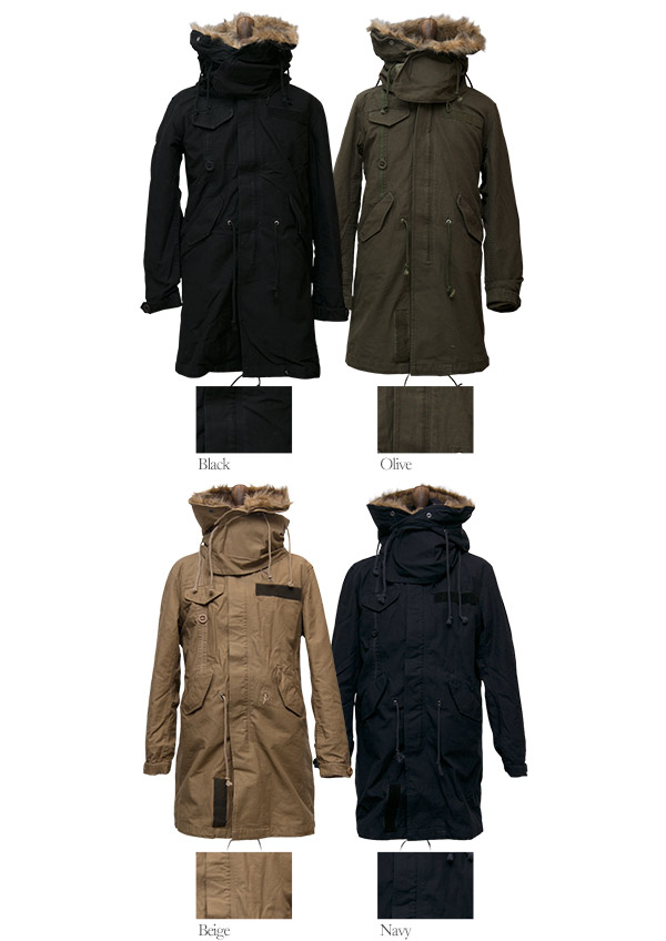 画像: 高密度スラブツイル脱着ライナー付きモッズコート [Lady's] 【送料無料】 / Audience