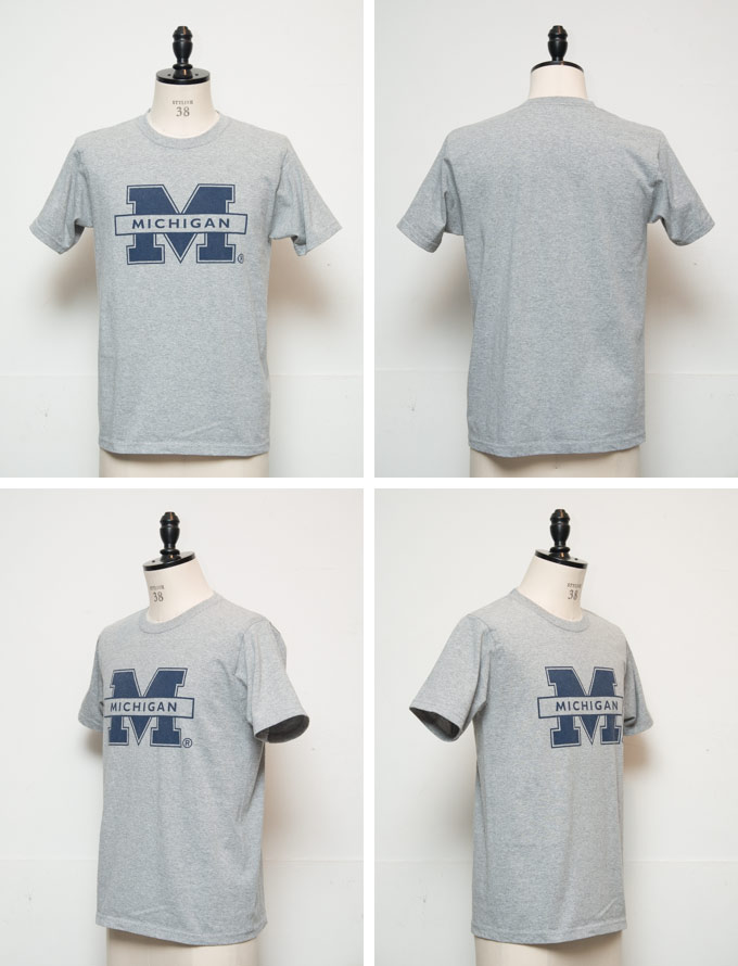 画像: 【RE PRICE / 価格改定】MICHIGAN "M" C/N S/S 6.6oz オールドプリントT / Audience