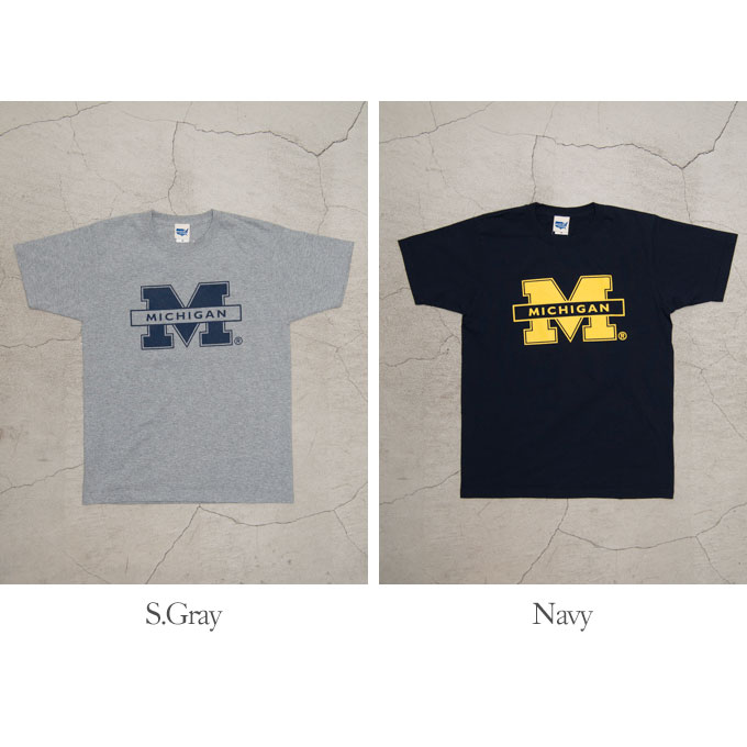 画像: 【RE PRICE / 価格改定】MICHIGAN "M" C/N S/S 6.6oz オールドプリントT / Audience