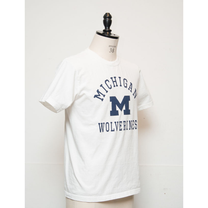 画像3: 【RE PRICE / 価格改定】MICHIGAN "MICHIGAN M WOLVERINES" C/N S/S 6.6oz オールドプリントT [Lady's] / Audience (3)