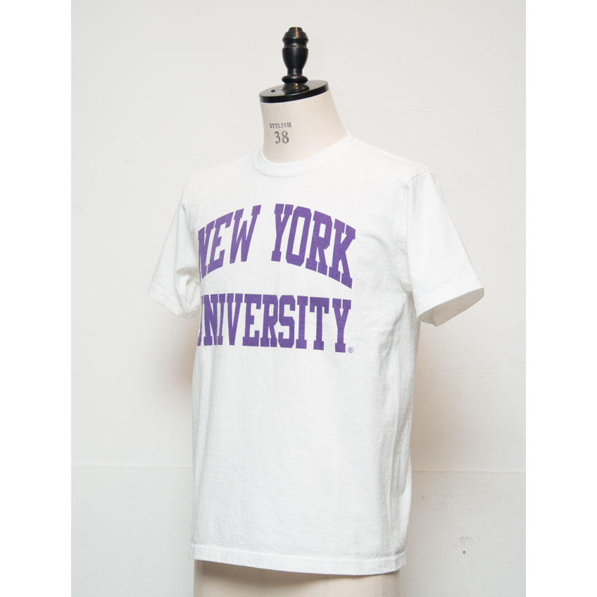 画像2: 【RE PRICE / 価格改定】NEW YORK UNIVERSITY"NEW YORK UNIVERSITY"C/N S/S 6.6oz オールドプリントT [Lady's] / Audience (2)