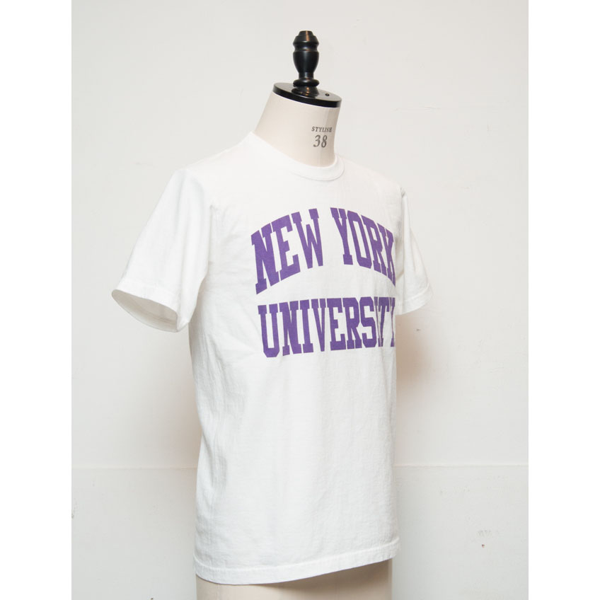 画像3: 【RE PRICE / 価格改定】NEW YORK UNIVERSITY"NEW YORK UNIVERSITY"C/N S/S 6.6oz オールドプリントT [Lady's] / Audience (3)
