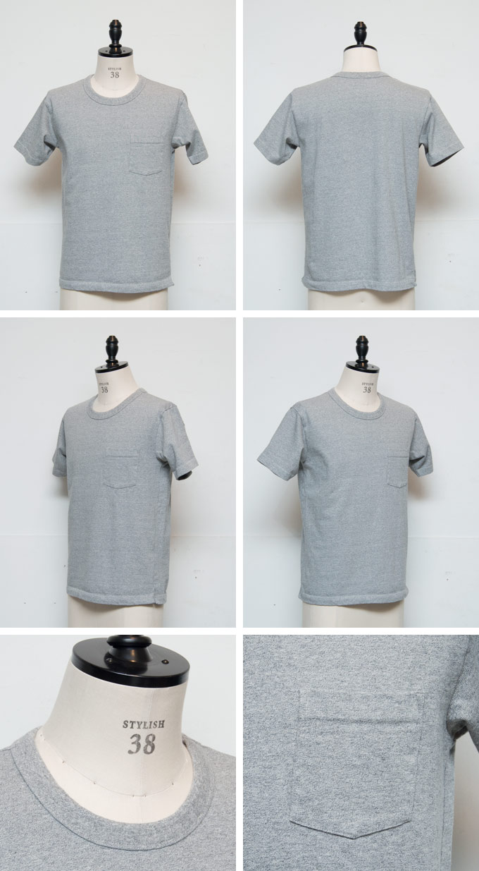 画像: 胸ポケットクルーネック半袖カットソー / mayoSPRUCE