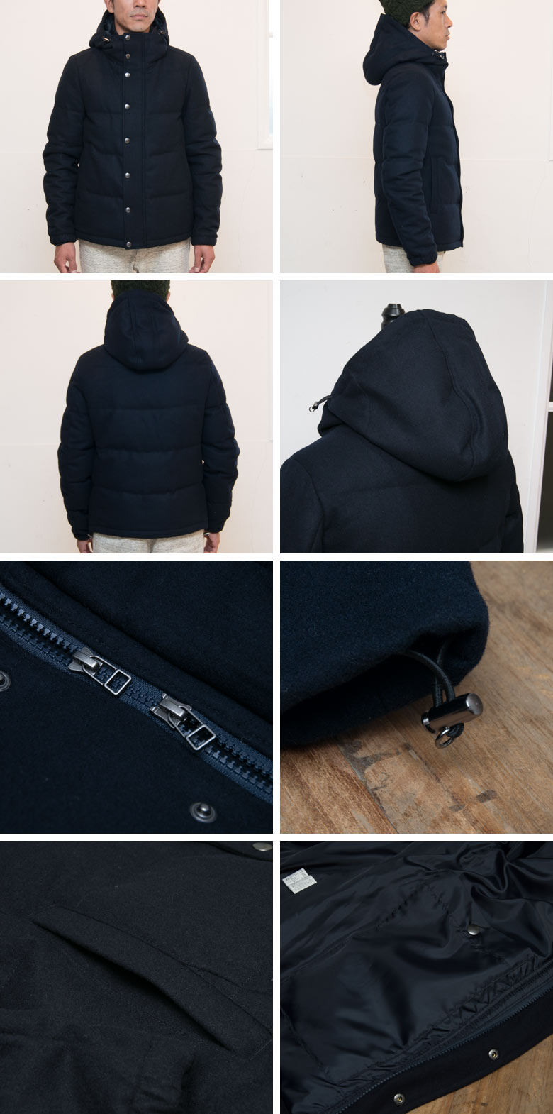 画像: ライトウールメルトンフードダウンジャケット [Lady's] 【送料無料】 / Audience